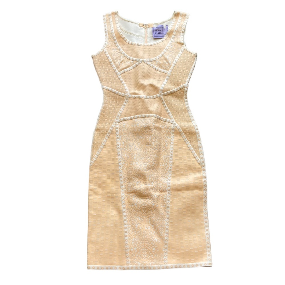RARE Herve Leger Authentic Bellini Panel Dress Size XS